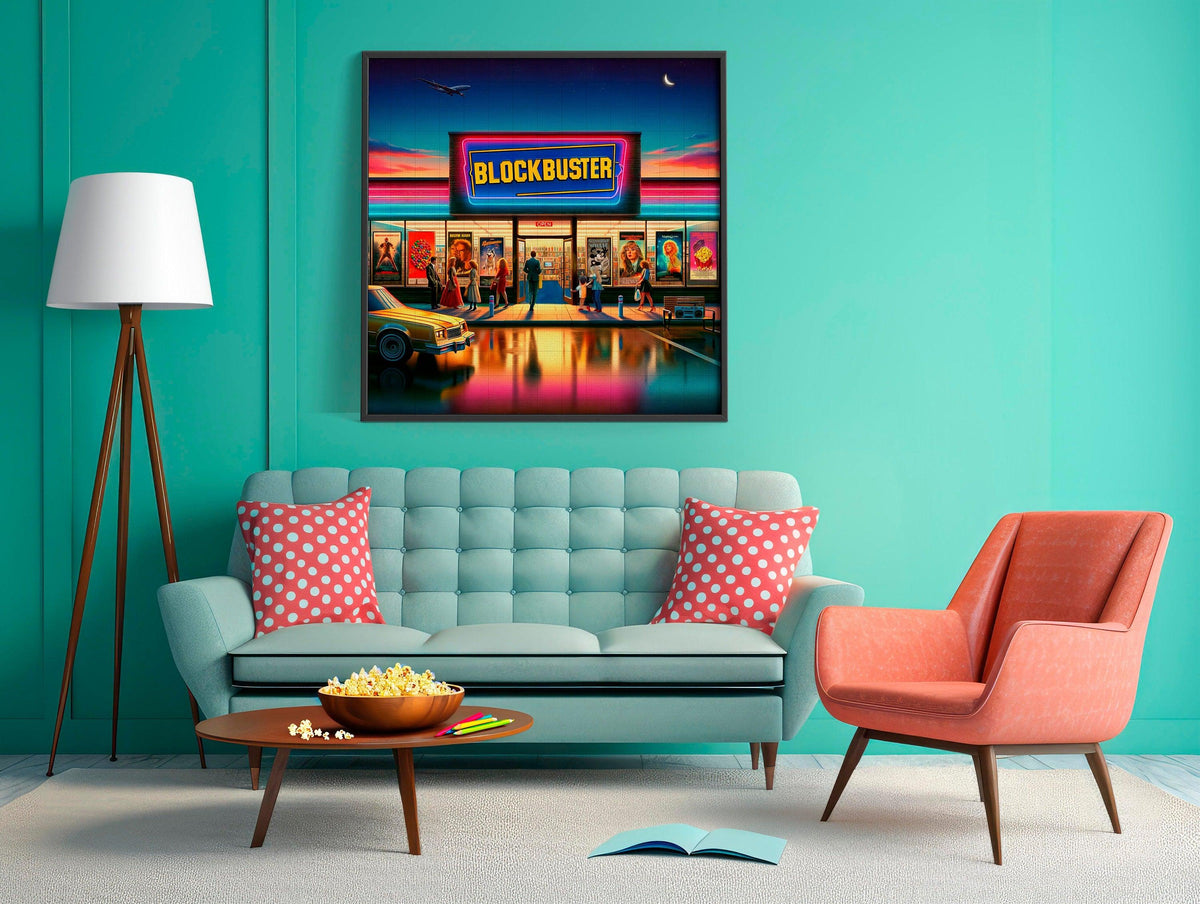 Blockbuster Movie Decor x Steamboat Willie Mickey | Poster