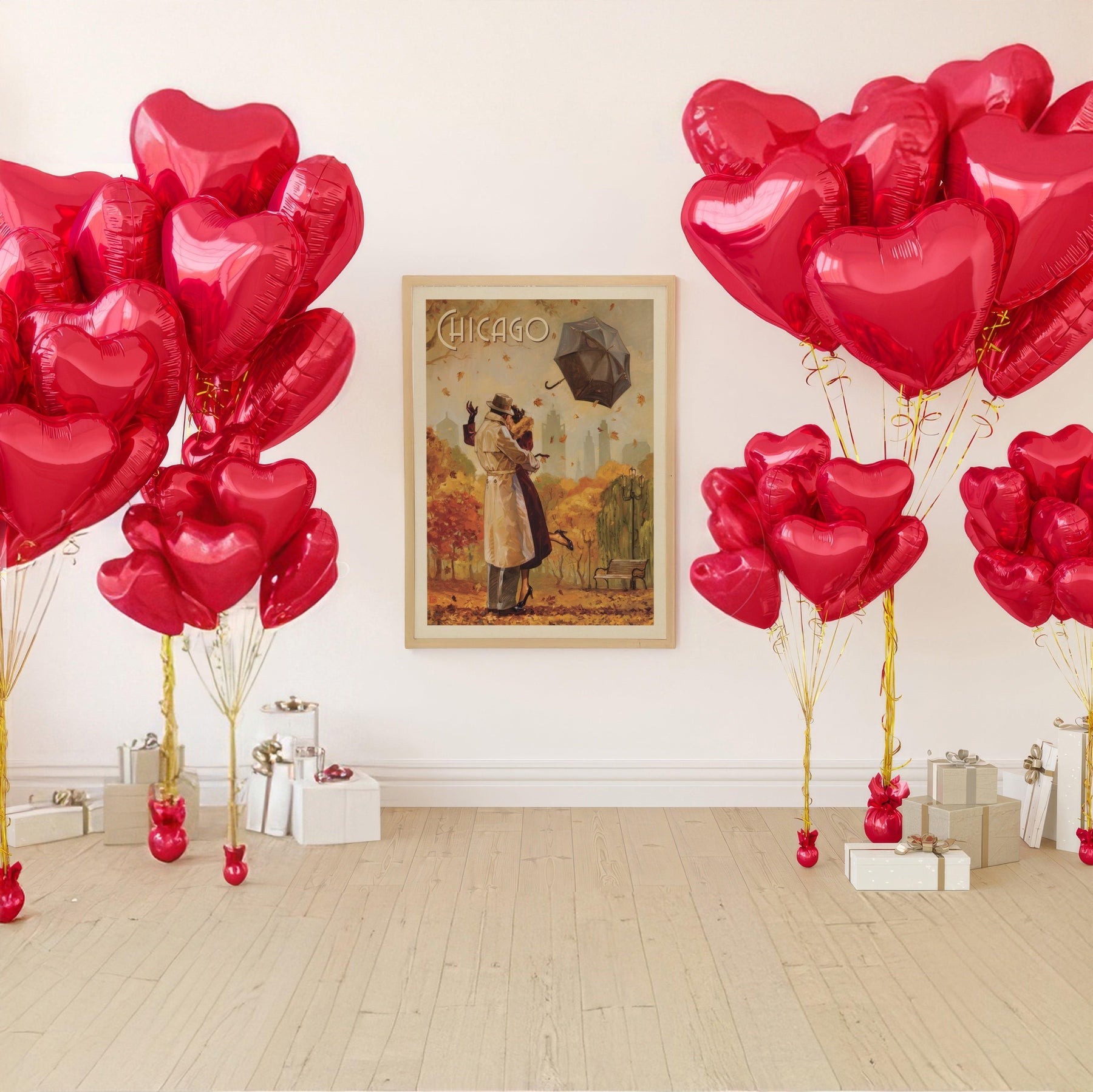 Chicago Romantic Escape – Vintage Wall Art Masterpiece | Download Istantaneo