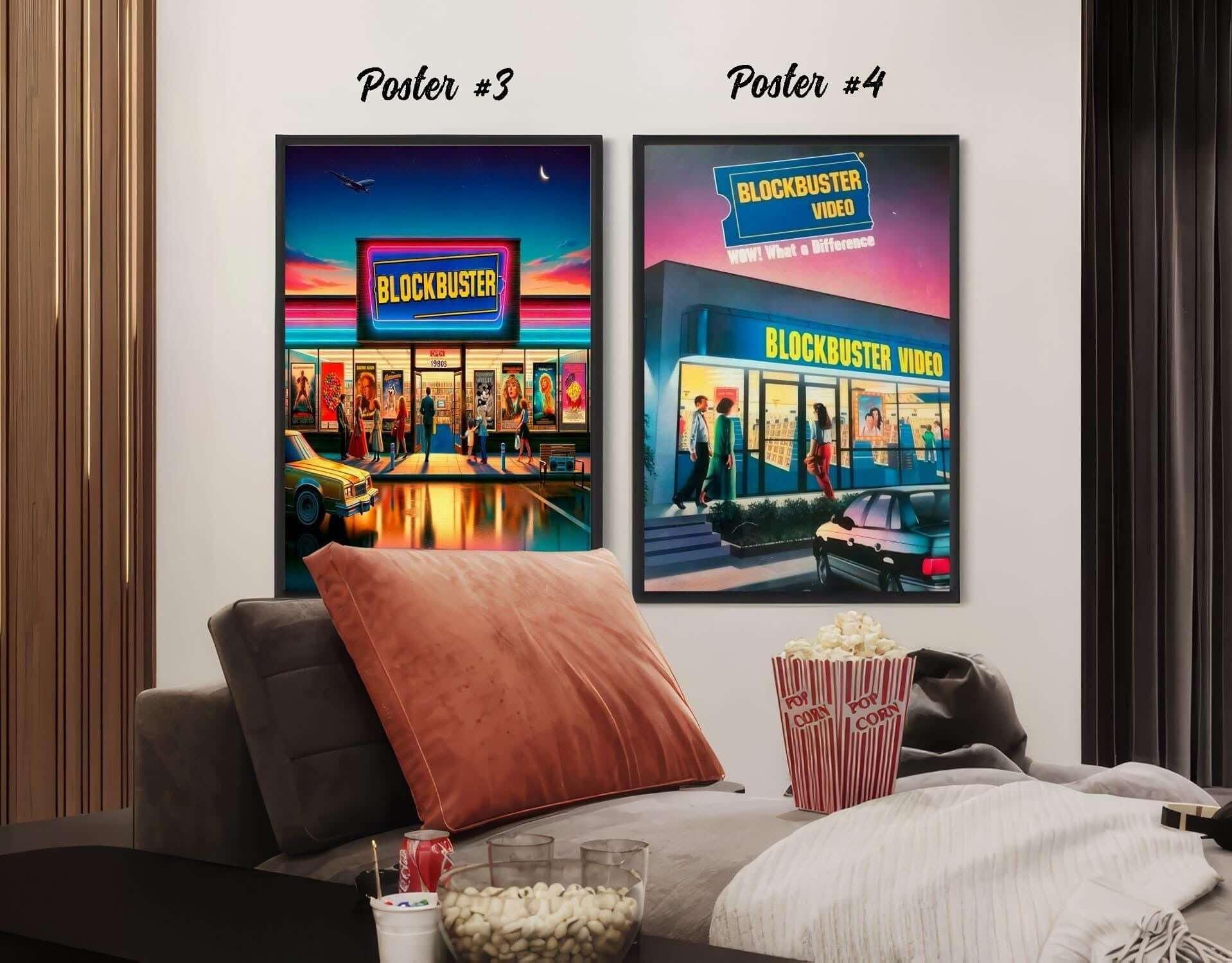 Blockbuster Video Collection | Bundle Fisico | 6 Quadri su Tela