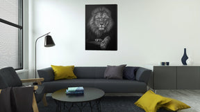 Leone in Bianco & Nero | Tela