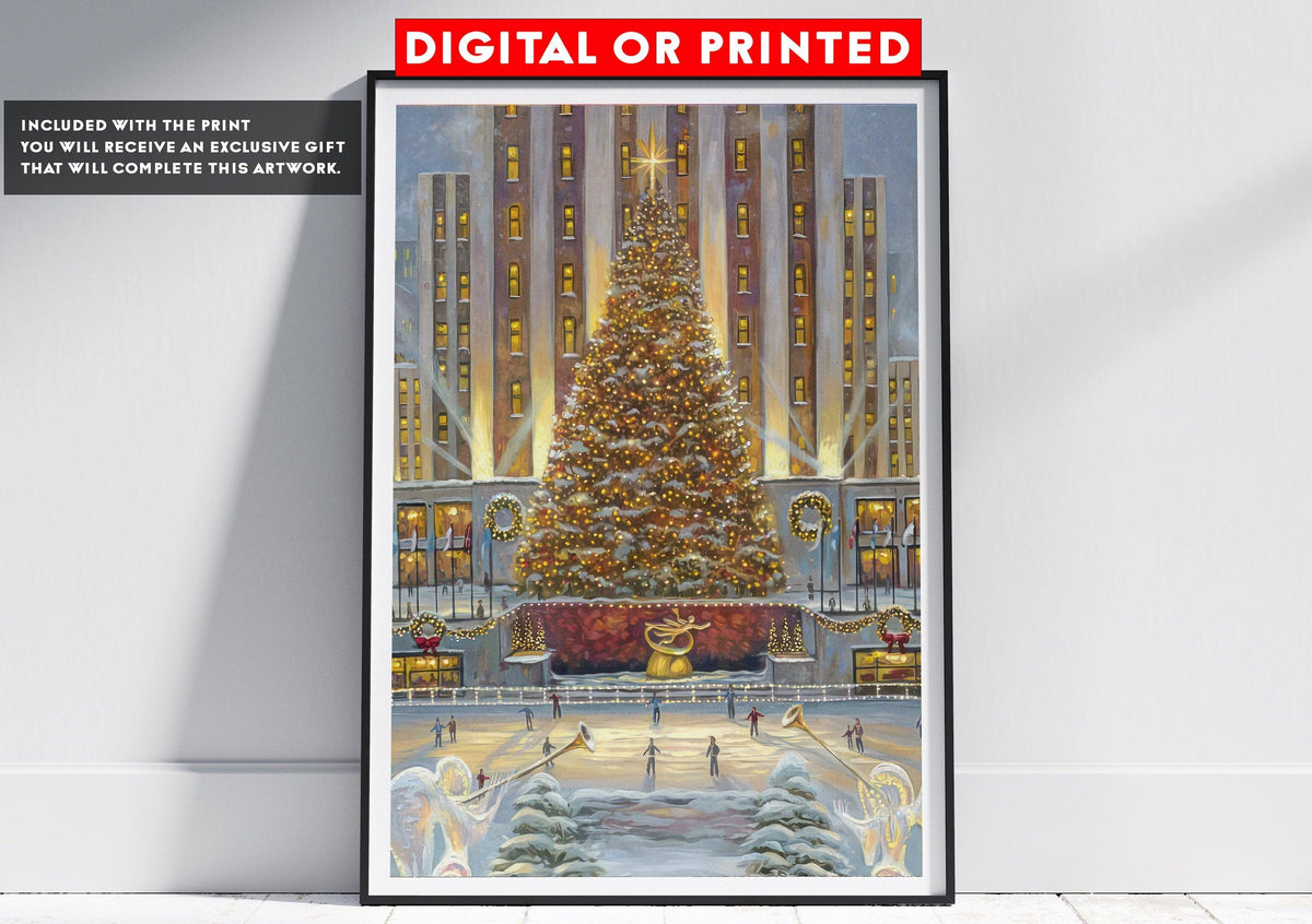 Rockfeller Center Vintahge Wall Art | Poster