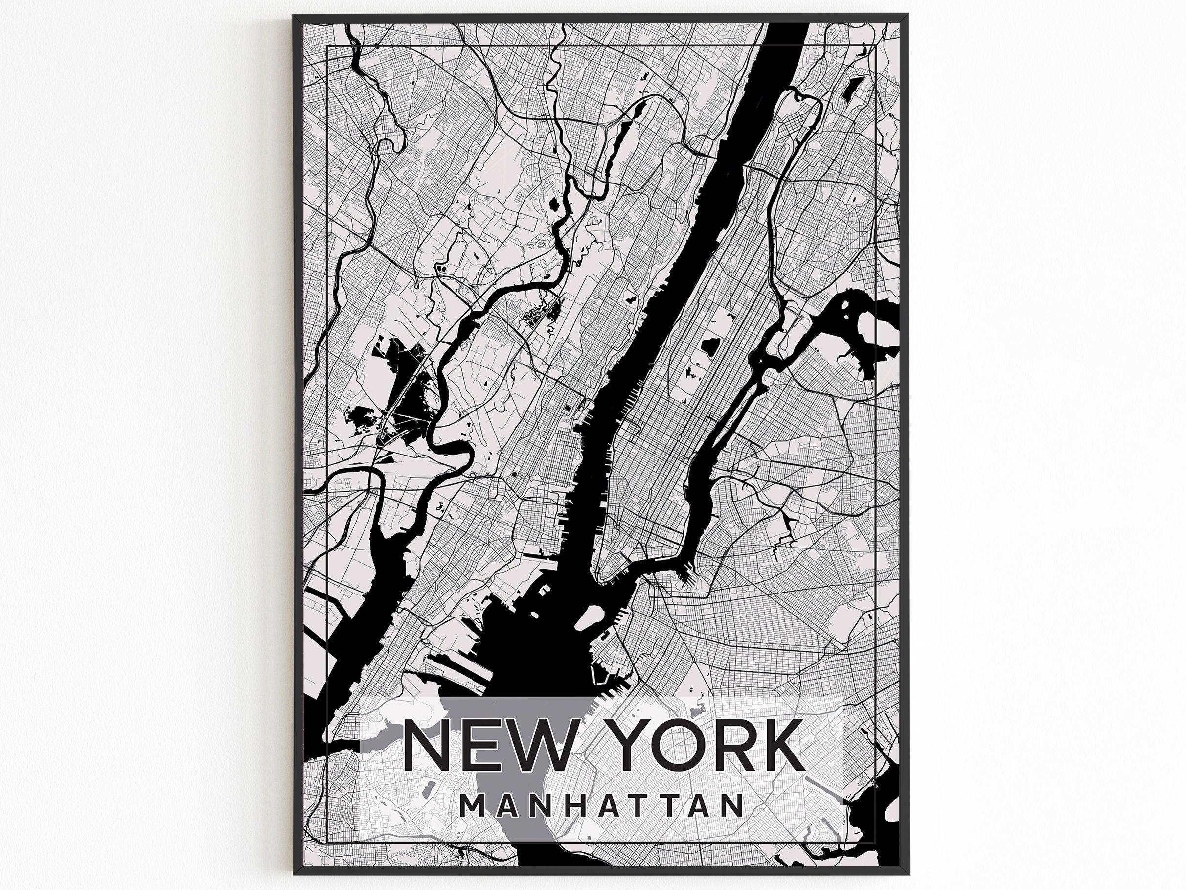 New York City Set of 3, Aesthetic Vintage Posters, Black And White Photo Gallery, USA Travel Gift, Vintage Gallery Set