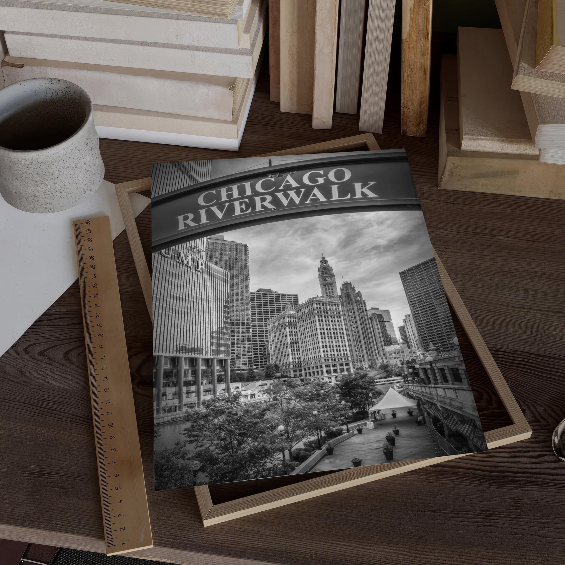 Chicago Riverwalk Vintage Photo | Poster