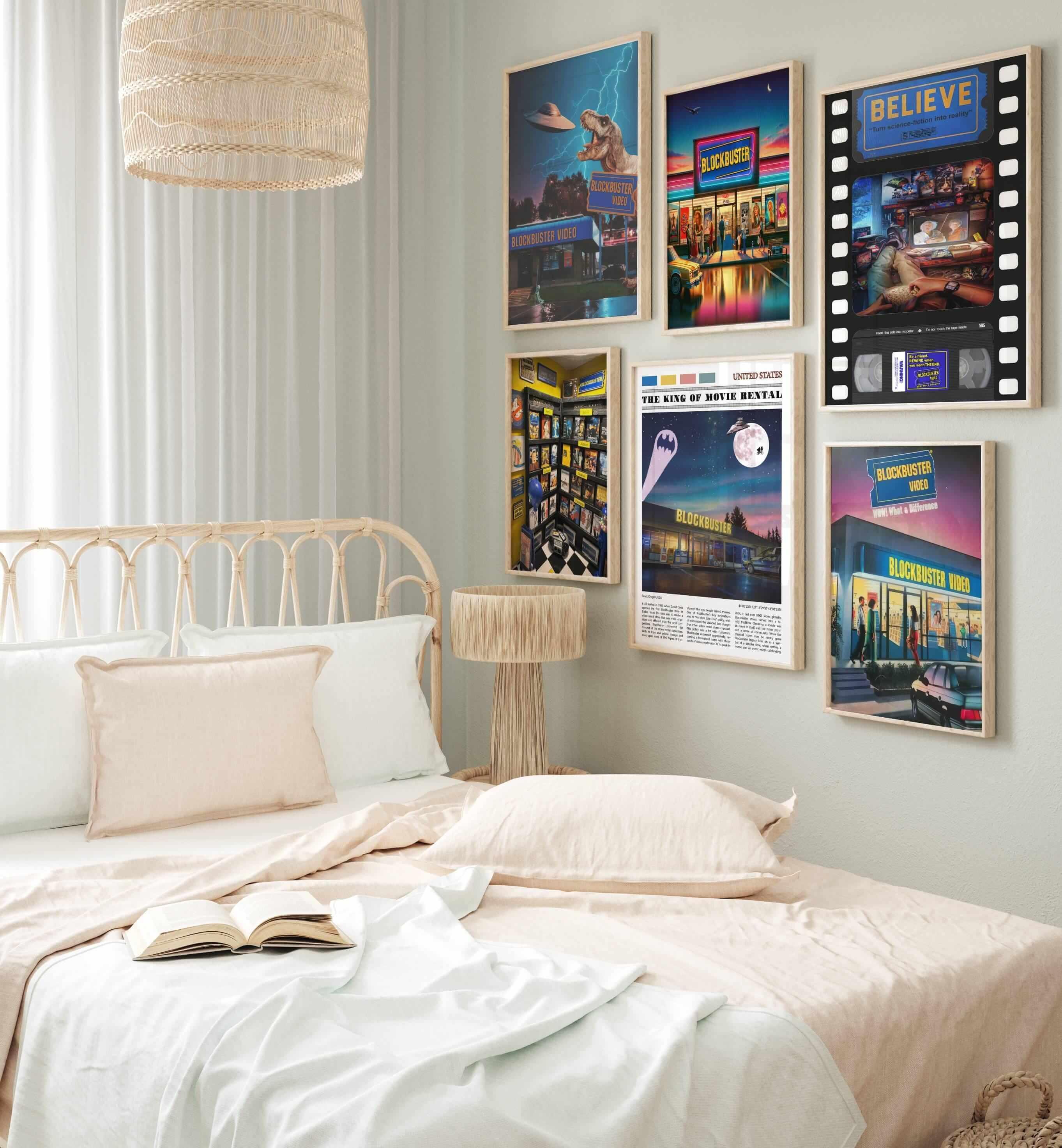 Blockbuster Video Collection | Bundle Fisico | 6 Quadri su Tela