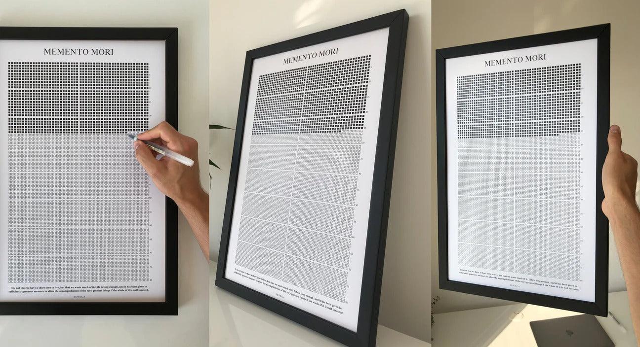 Memento Mori Life Calendar (FRAMED)